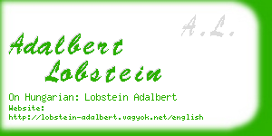 adalbert lobstein business card